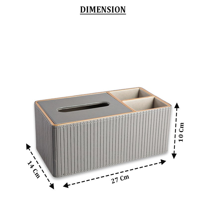 AarviDecor Ribline Faux Leather Tissue Holder media 7
