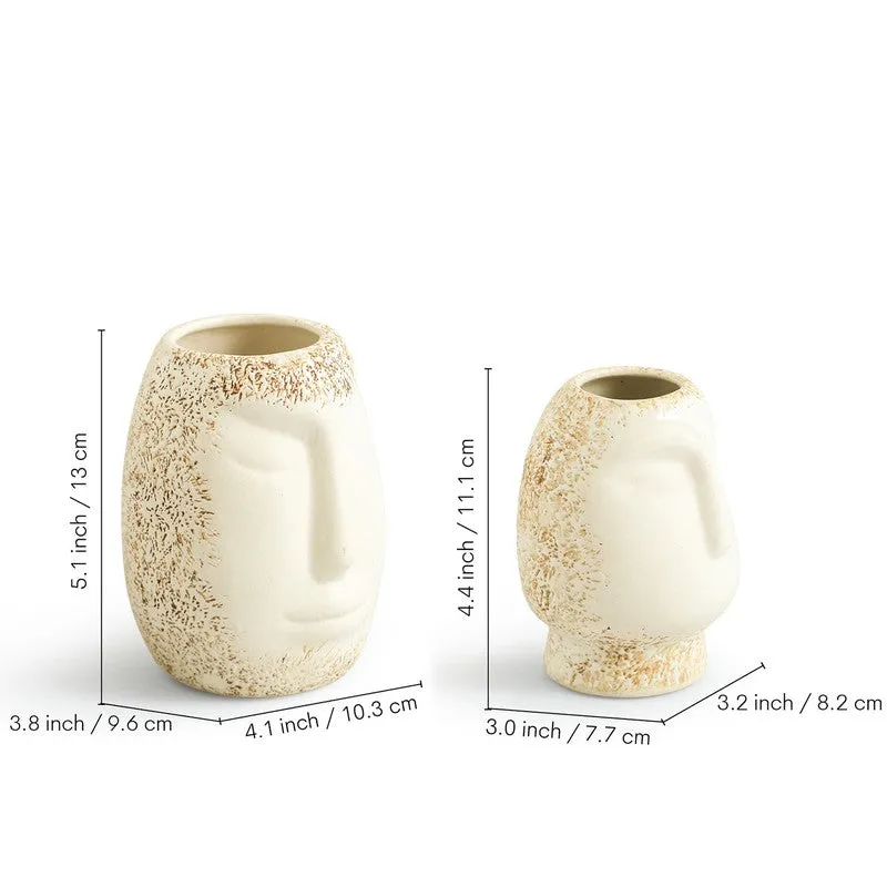 Lyra Ceramic Vase - Set Of Two media 6