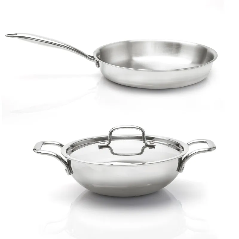 Zoraware Kadhai 2500 ML With Frying Pan & Lid (24 cm) media 1