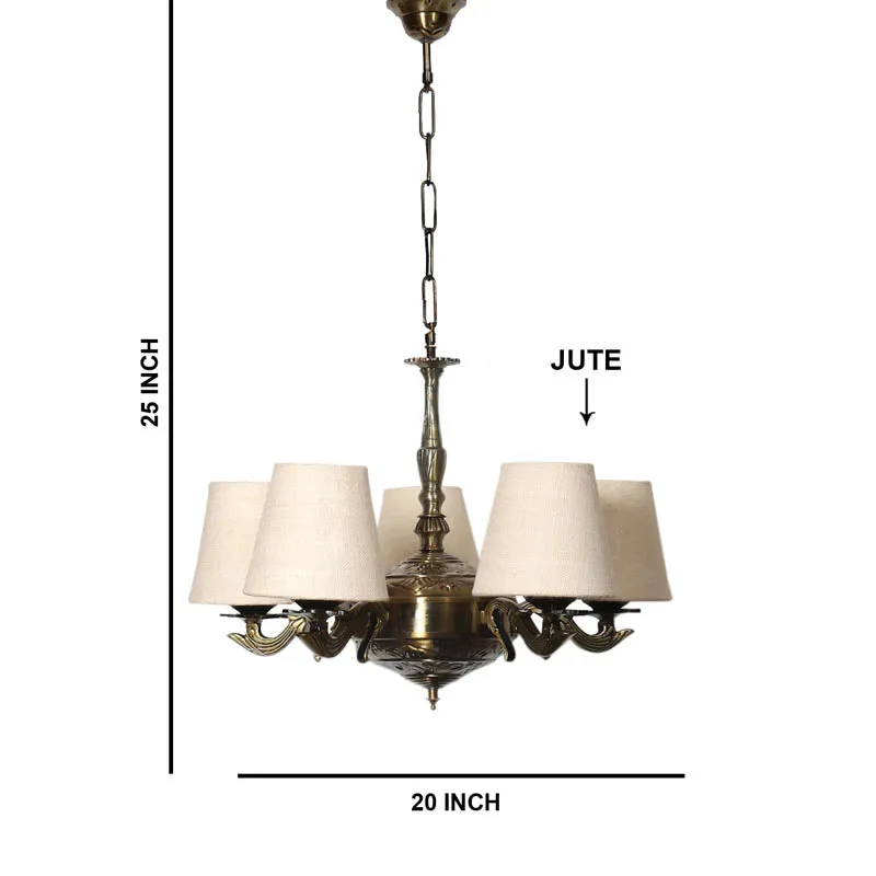 Bellone Conical Golden Antique Ceiling Lamp media 6