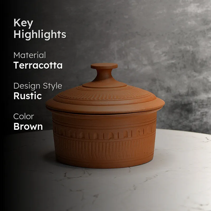 Matana Terracotta Serving Bowl - 1000 ML media 2