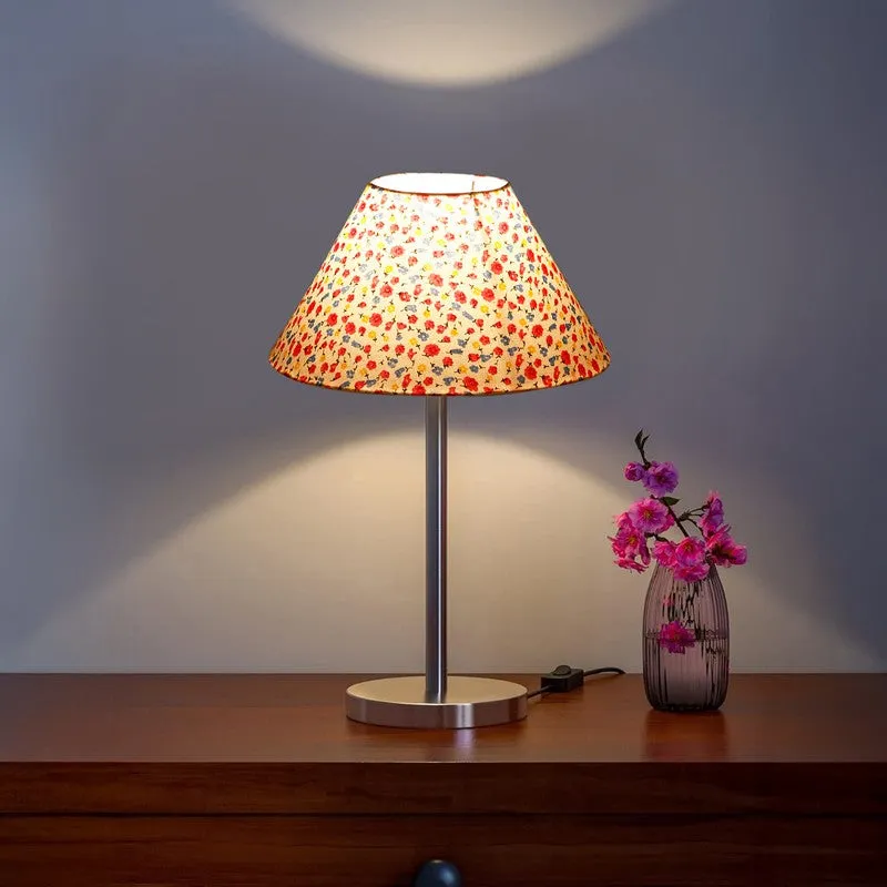 Noctra Zyn Floral Metal Table Lamp - Multicolor media 1