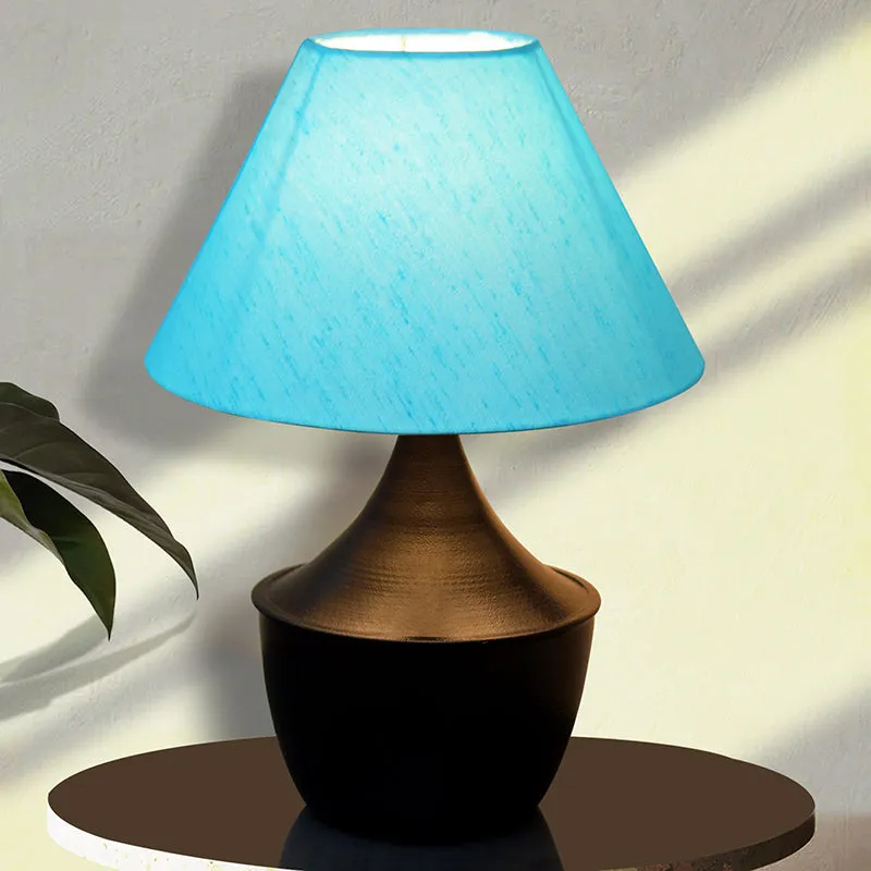 Obliqe Metal Table Lamp - Blue,Black media 1
