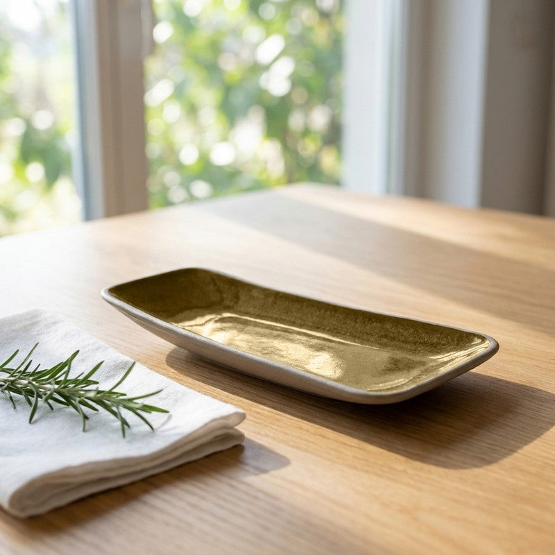 Earth & Amber Ceramic Platter
