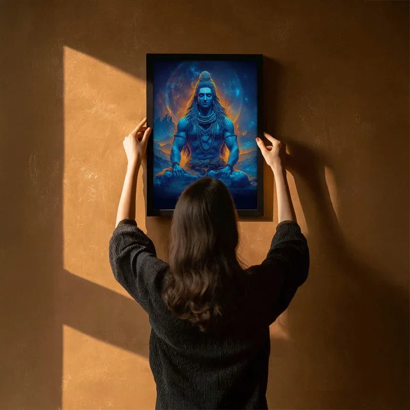 Peaceful Mahadev Meditating I Archival Paper Wall Art media 6