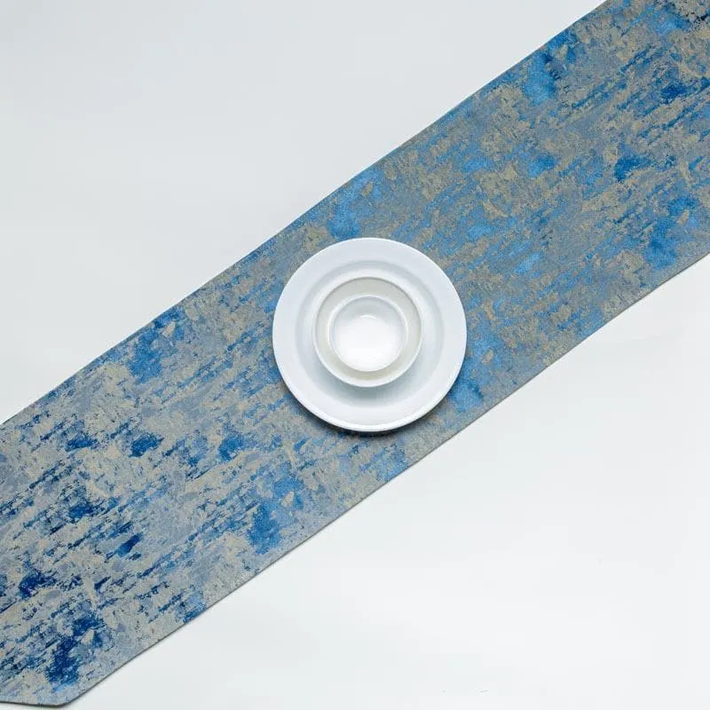Ketty Jacquard Table Runner - Dark Blue media 1