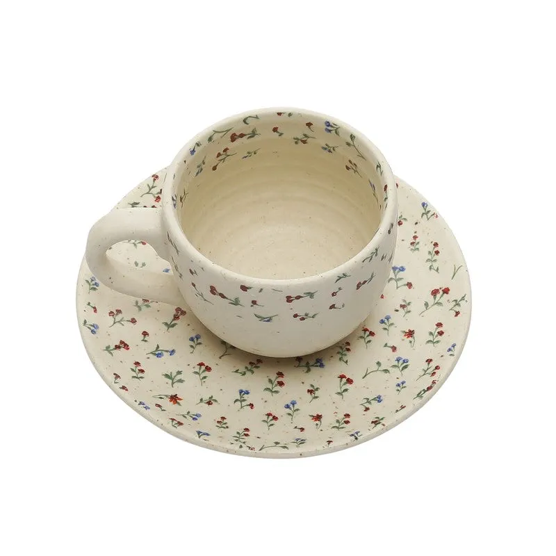 Petalbud Stoneware Tea Pot Set - Fifteen Piece Set media 8