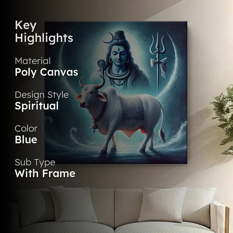 Viswanatha Nandhi Poly Canvas Wall Painting media 2