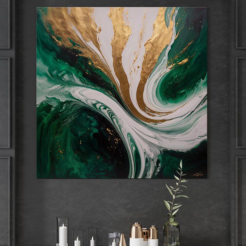 Opulent Swirls Wall Painting