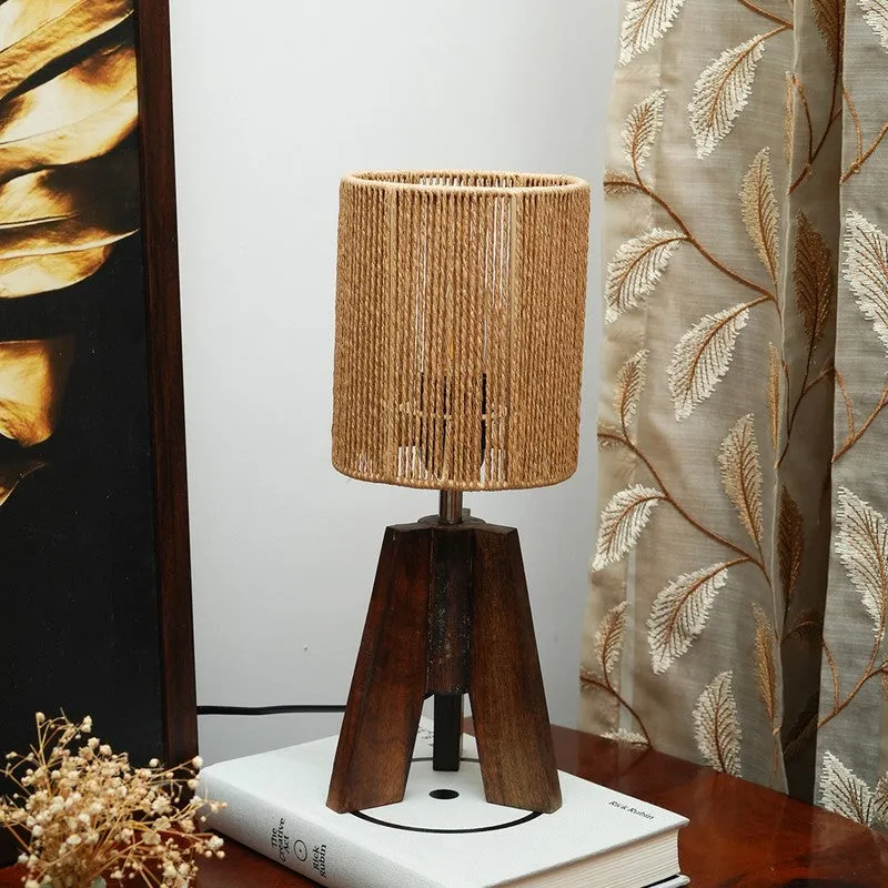 Embercraft Cotton Table Lamp - Brown media 3