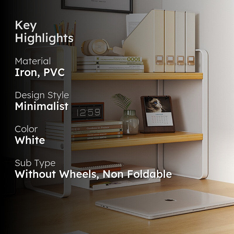 Storiva 2-Tier Storage Rack -White media 2
