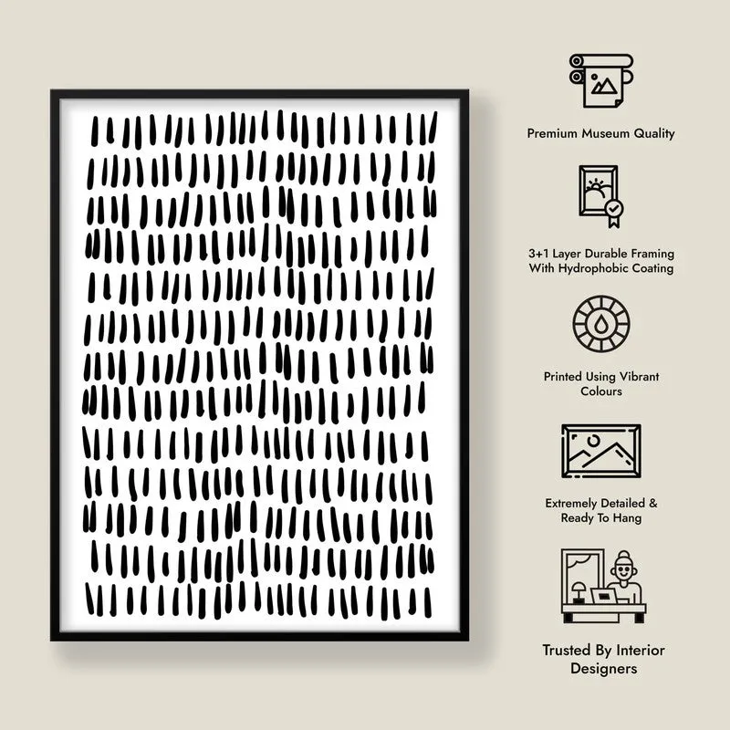 Ink & Doodle Framed Canvas Wall Painting media 7