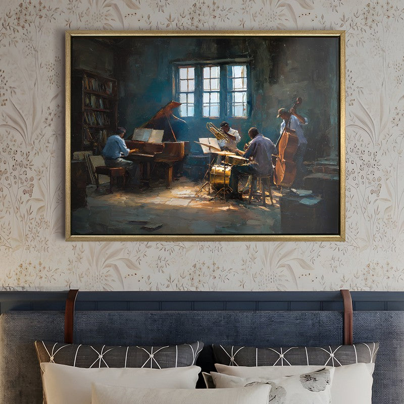 Rhythm Room Canvas Wall Painting With Frame media 5