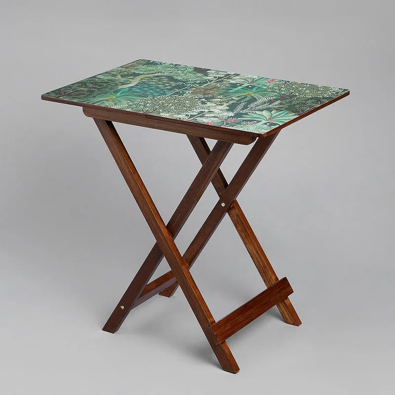 India Circus Wood Grace Folding Side Table media 3