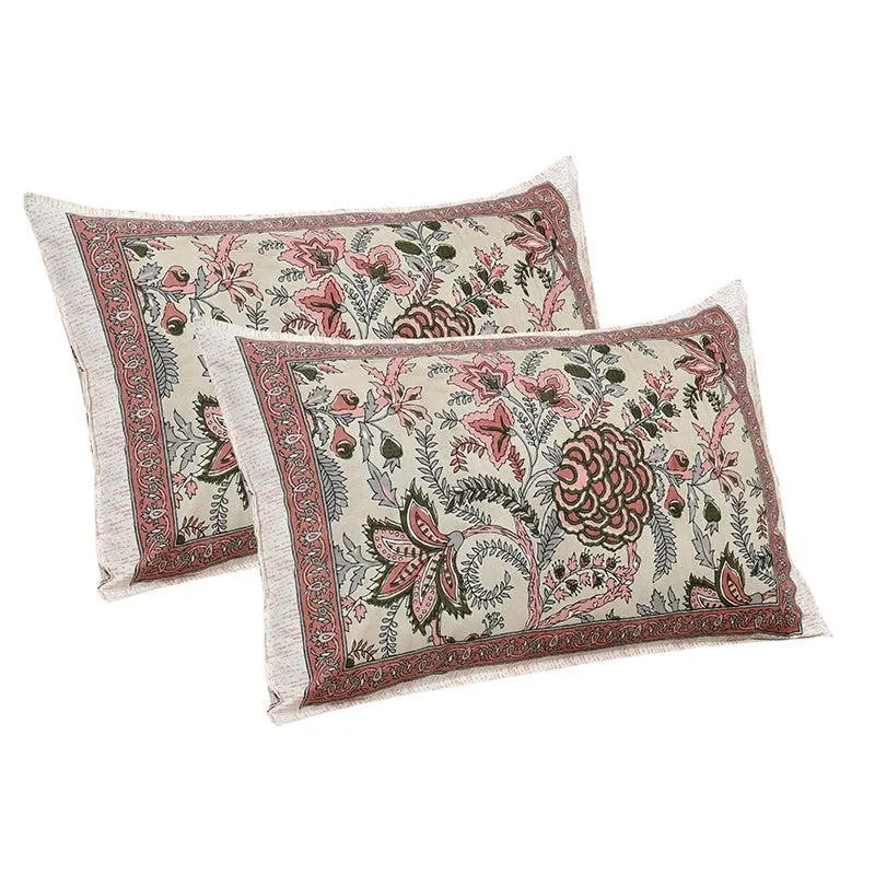 Dupiyaa Printed Cotton Bedsheet (Pink) - 160 TC media 6