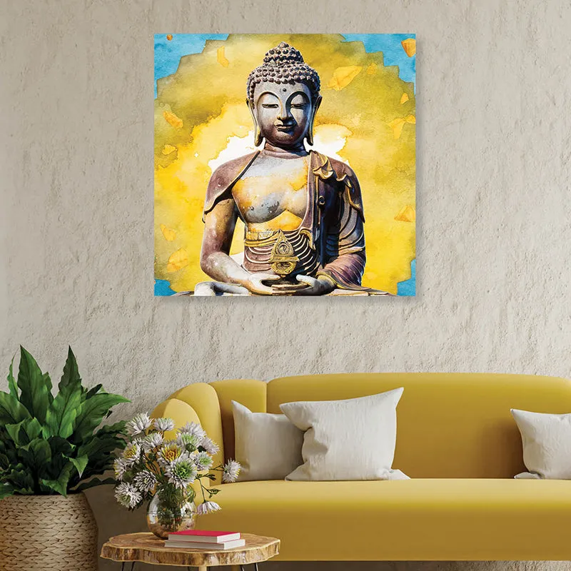 Painted Gautama Canvas Wall Art media 1
