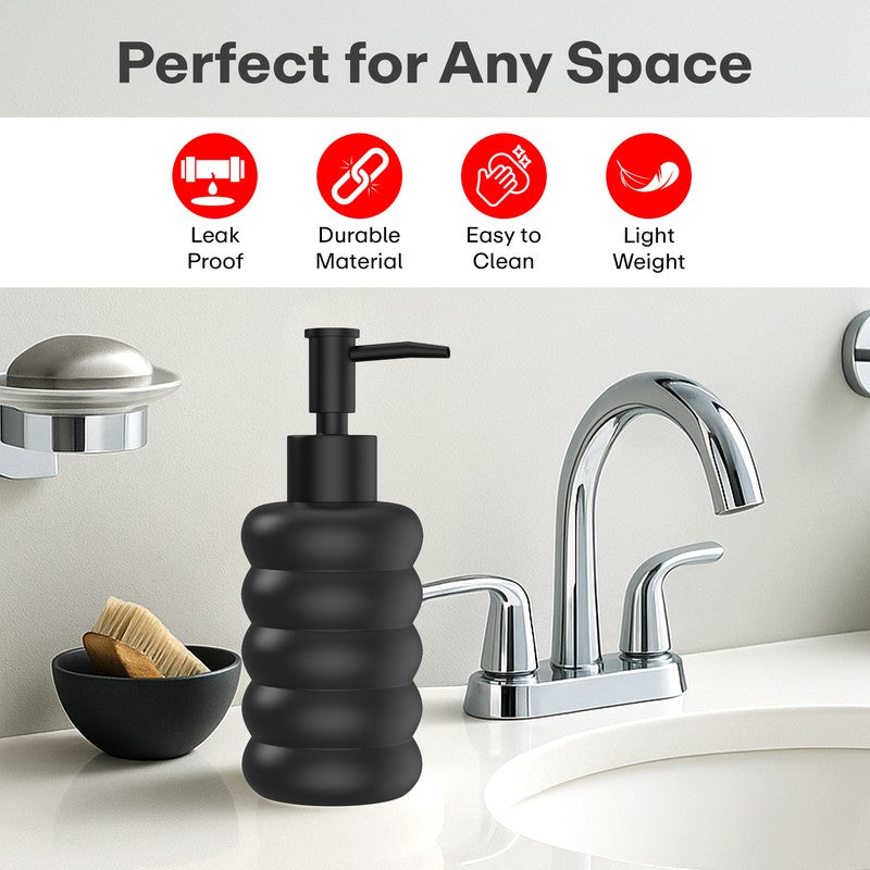 Rioware SoftStone Soap Dispenser (300 ML) -Black media 7