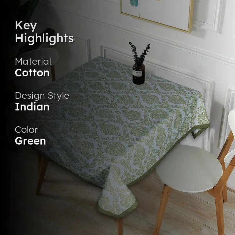 Ardila Ethnic Square Table Cover - Green media 2