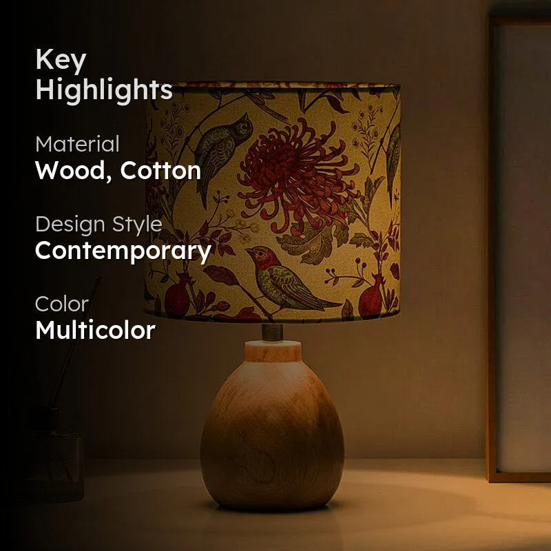 FeatherVista Wooden Table Lamp media 2