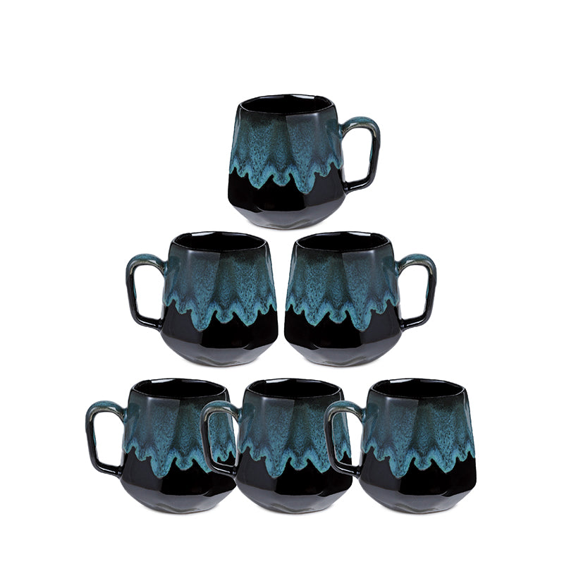 Sorena Ceramic Tea Cup (220 mL Each) -  Set of Six media 3