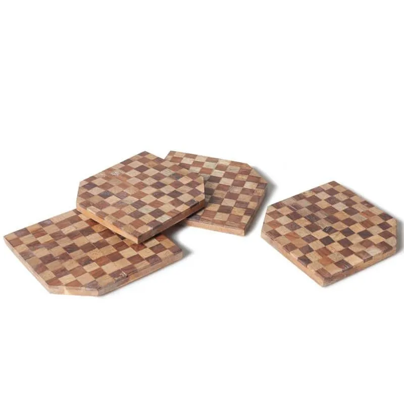 Timber Grid Coaster - Set Of Four media 5