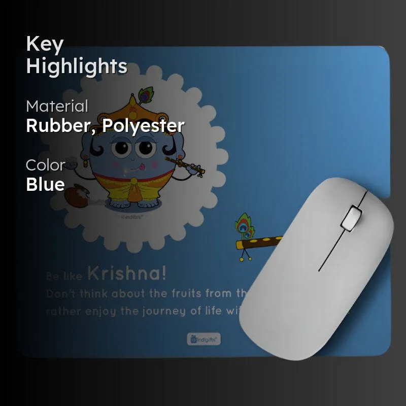 Whimsy Cute Krishna Mouse Pad media 2