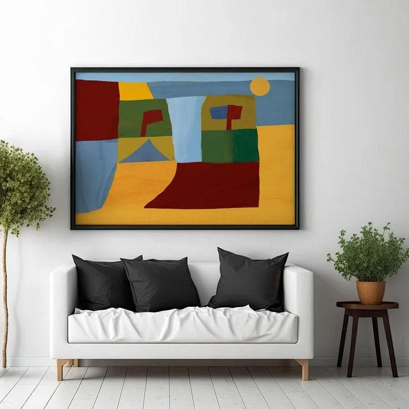 By The Sea Canvas Wall Painting - Black Frame media 3