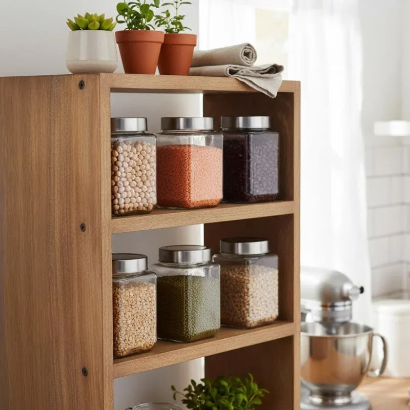 ClearNest Glass Jar (1000 mL Each) - Set Of Six media 8