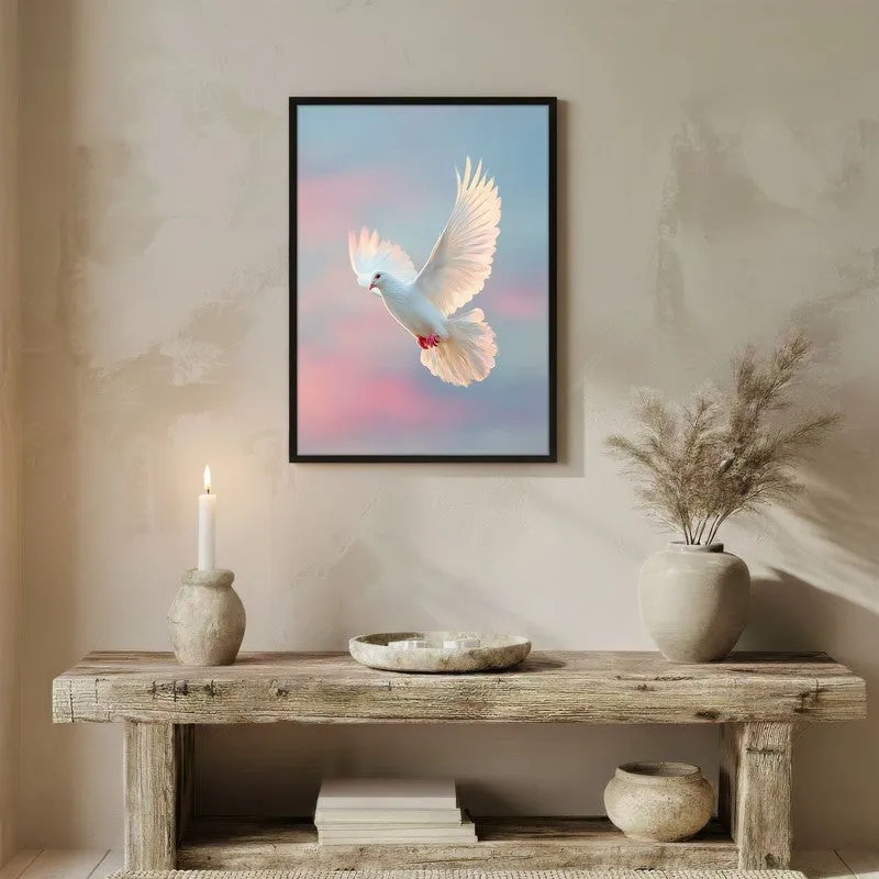 Soaring Stillness Archival Paper Wall Painting With Black Frame media 3