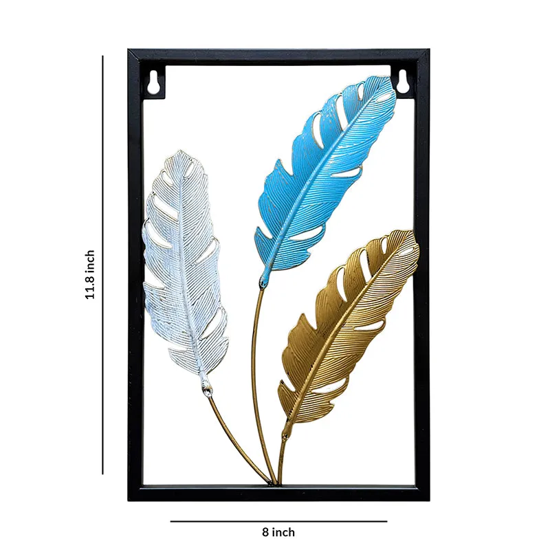 Sculpted Plumes Metal Wall Accent - Set Of Two media 6