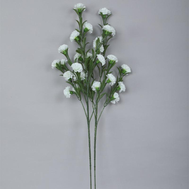 Faux Mini Chrysanthemum Bloom Bunch (White) - Set Of Three media 4