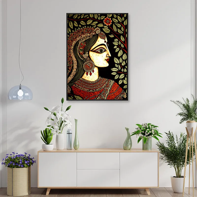Ethnic Princess Wall Painting media 3