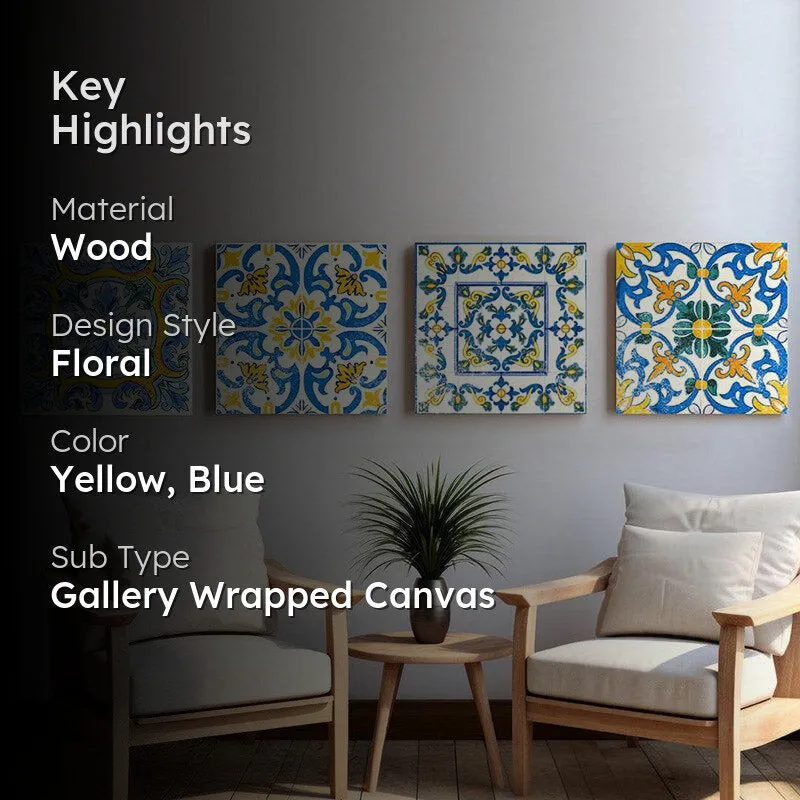 Mrida Ethnic Wall Art - Set of Four media 2