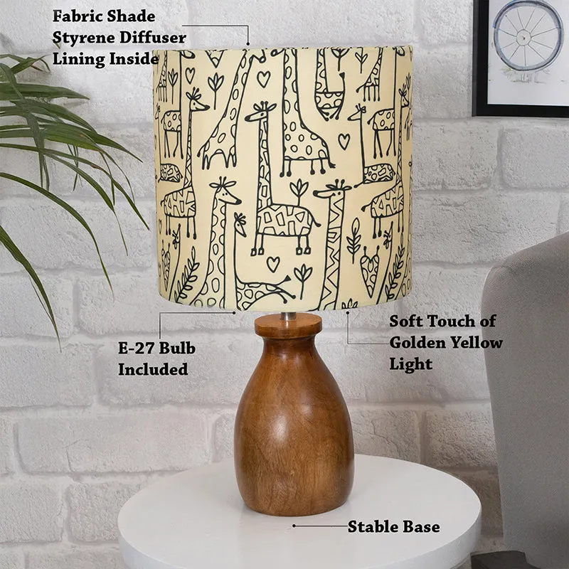 Doodled Savannah Fabric Table Lamp - Set of Two media 5