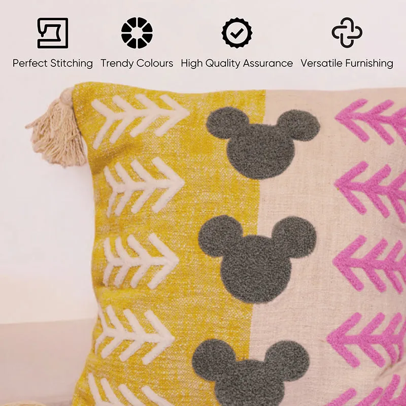 Plush Pavilion Tufted Cushion Cover (Multicolor) - Set Of Three media 3
