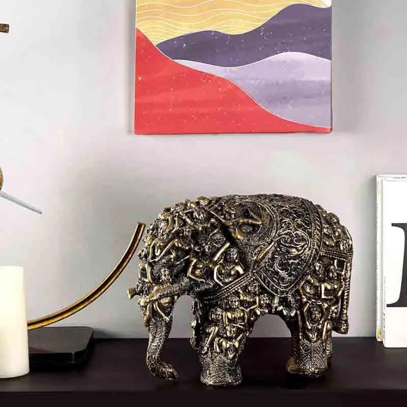 Khajuraho Carved Table Decor media 3
