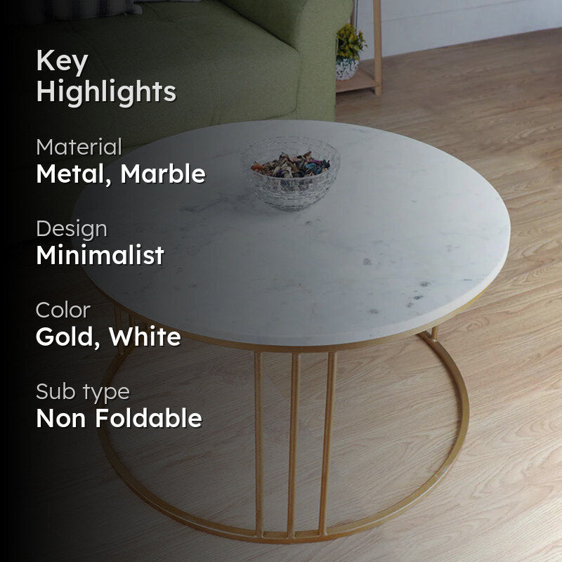Orbyn Accent Table with Marble Top media 2