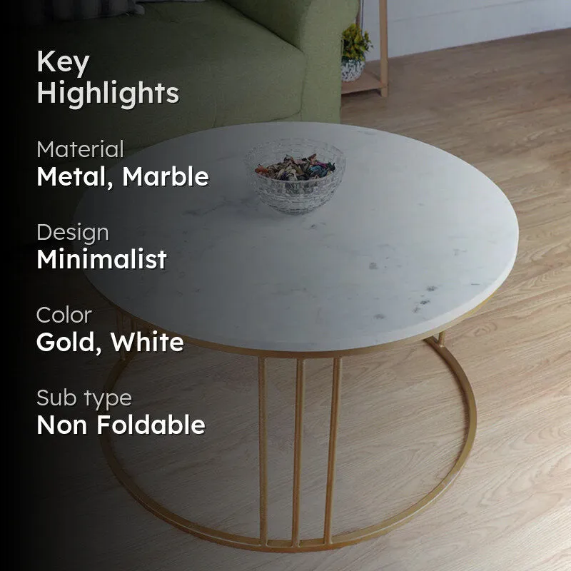 Orbyn Accent Table with Marble Top media 2