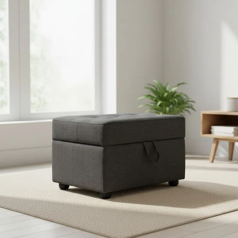 Virexo Comza Ottoman - Grey media 1