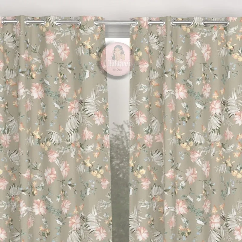 Floral Bloomscape Drape Curtains - Set of Two media 3
