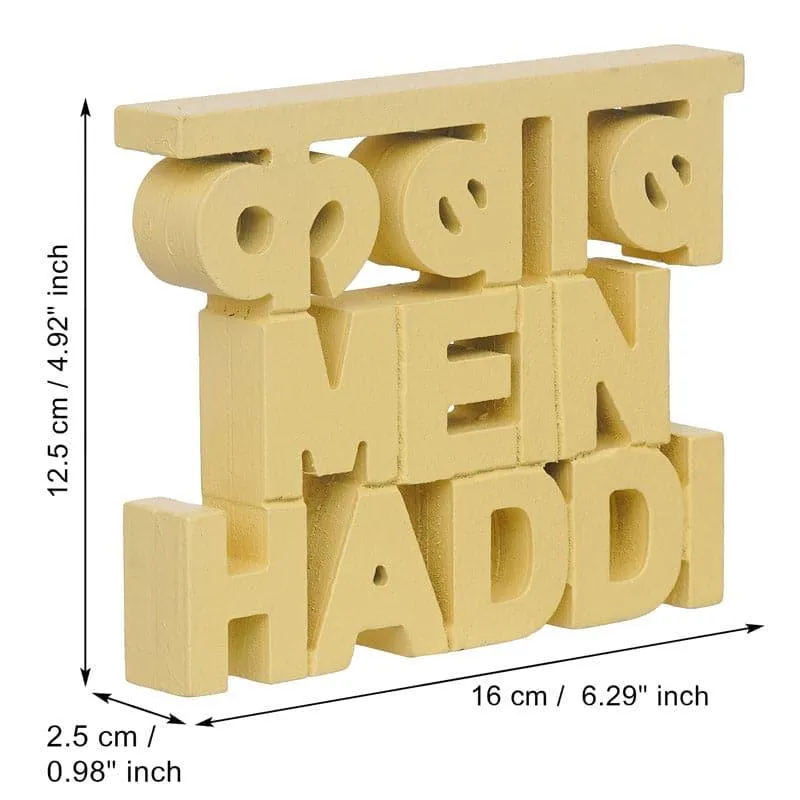 Kabab Mein Haddi Typography Showpiece media 4