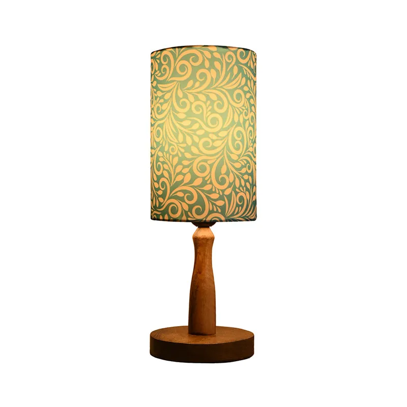 Ethnic Waves Fabric Table Lamp - Blue media 3