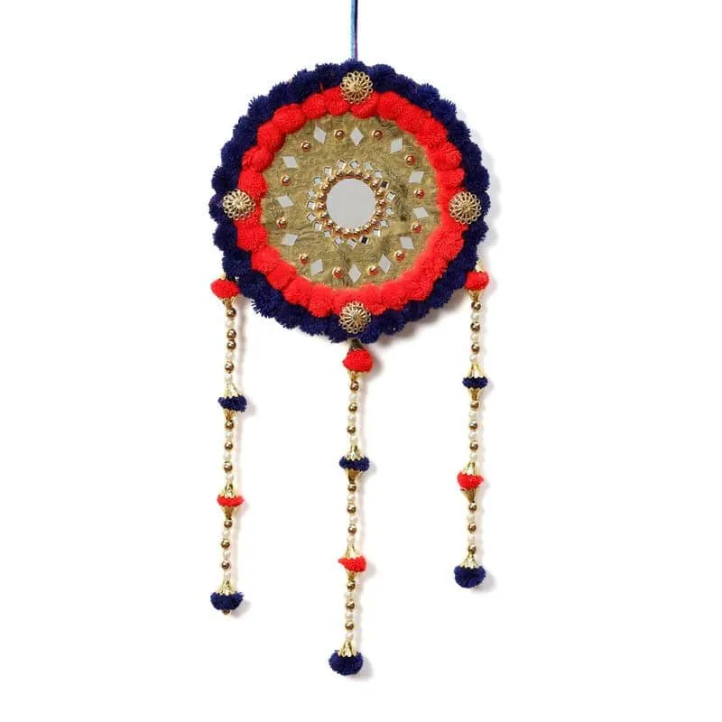 Round Festive Latkan - Red & Blue media 4