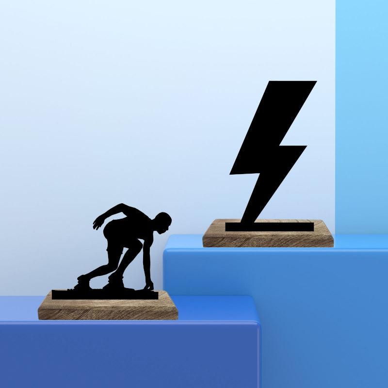 Thundering Athlete Showpiece - Set Of Two