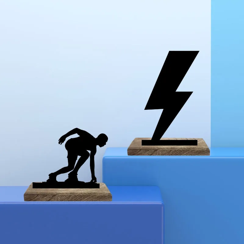 Thundering Athlete Showpiece - Set Of Two media 1