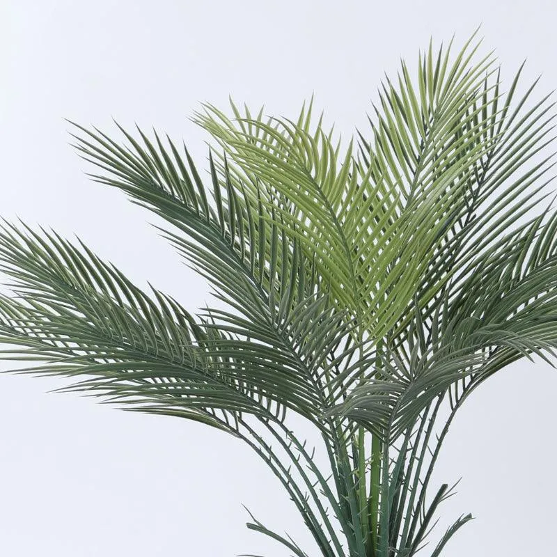 Faux Bottle Areca Plant With Black Plastic Pot - 3.61 ft media 5