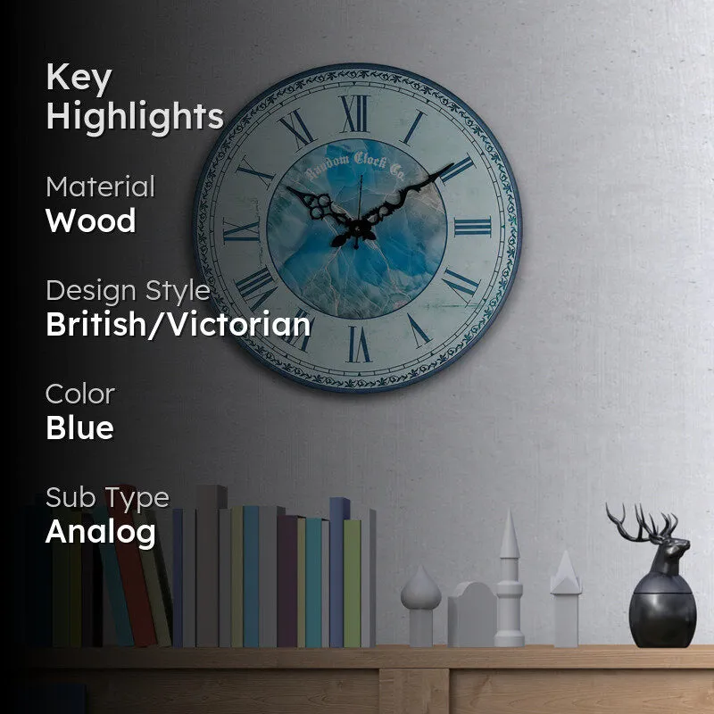 Verno Wood Analog Wall Clock media 2