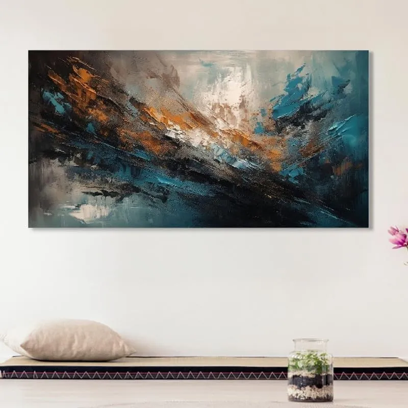 Stormstroke Elegance Canvas Wall Painting With Frame media 3