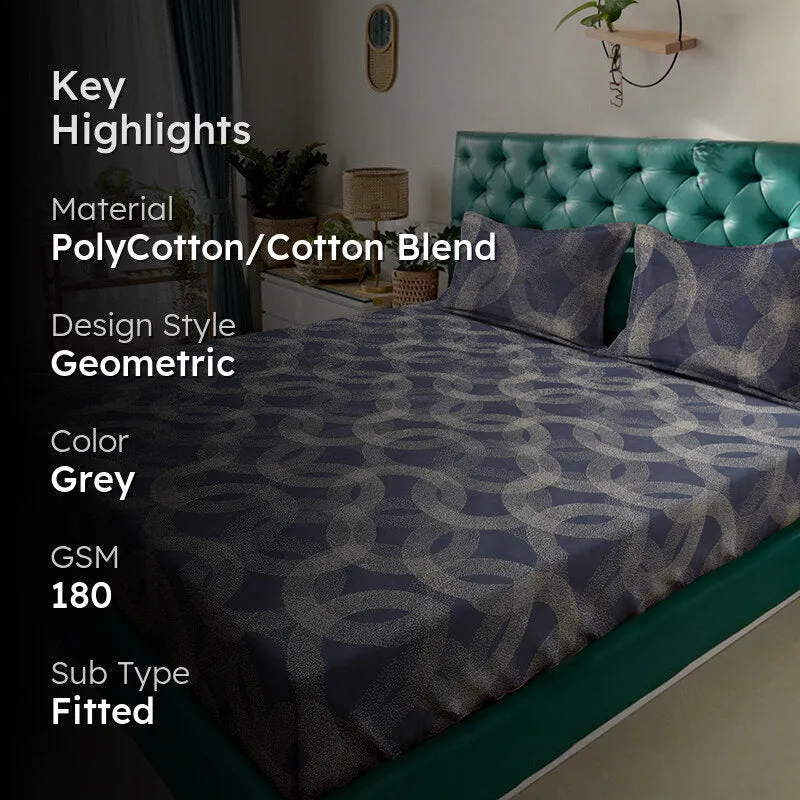 Eneid Fitted Bedsheet - 180 GSM media 2