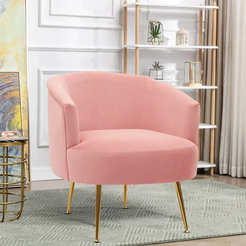 Stylo Neem Wood Accent Chair - Pink media 3